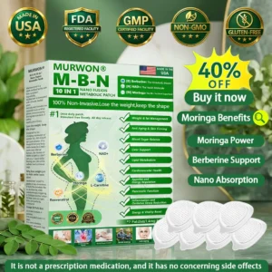 𝑴𝙐𝗥𝓦𝐎𝙉®Moringa· Berberine ×NAD+ 10-in-1 Advanced Nano Microneedle Patch- Once Daily, Visible Results in 7 Days